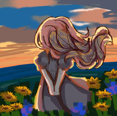 Fullbody/Scene w/ Semi-Complex Background - Monika Fanart (Hooky)